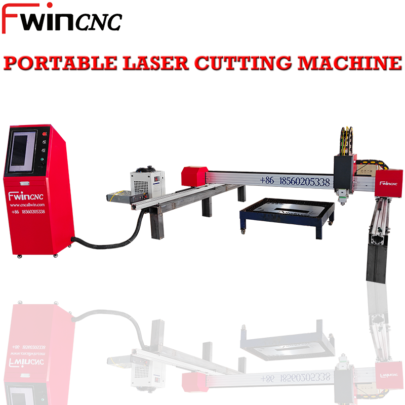 fwincnc Portable mini aluminium gantry laser cutting machine 3000w 6000w