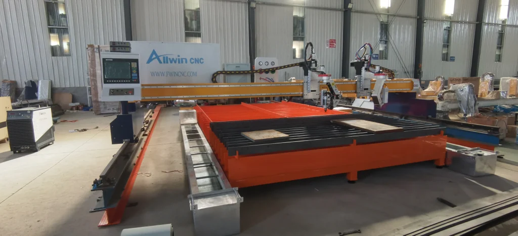 Fwincnc heavy-duty plasma CNC bevel cutting machine with advanced 5-axis rotary head
