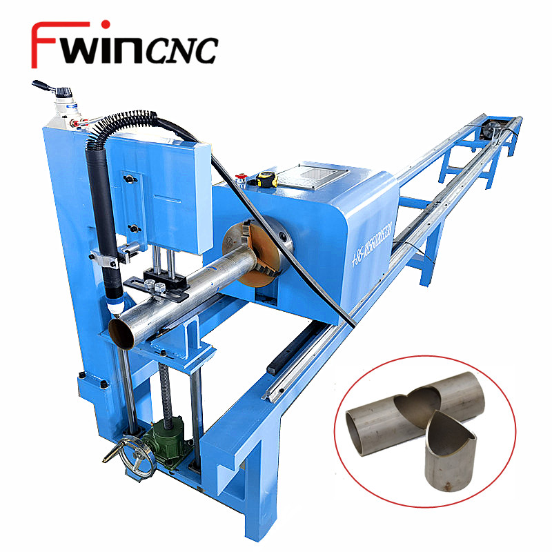 Dia 200mm Round Steel Pipe Tube CNC Plasma Cutting Machine With AutoCAD CAM