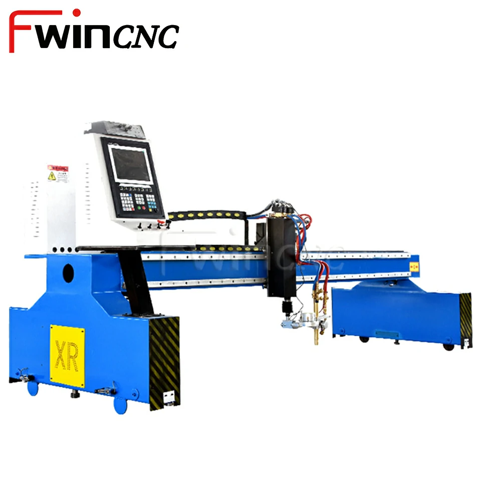 fwincnc cnc large format Gantry Plasma Cutting Machine for thick metal 40mm flame cutter 2060