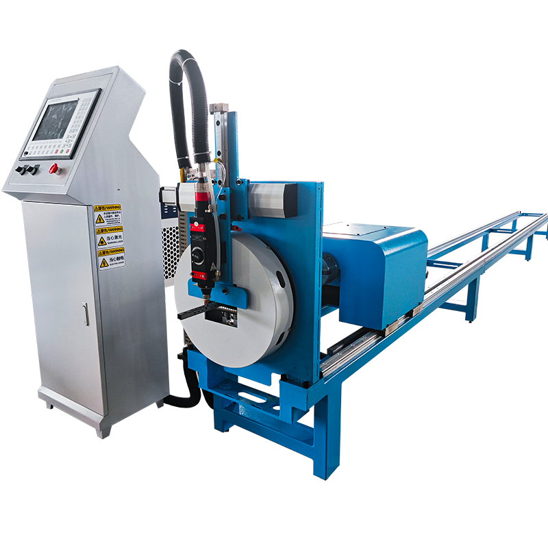 laser plasma round square pipe tube cutting machine