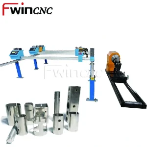 Fwincnc portable gantry plasma cutting machine for both metal sheets and pipe tube profiles