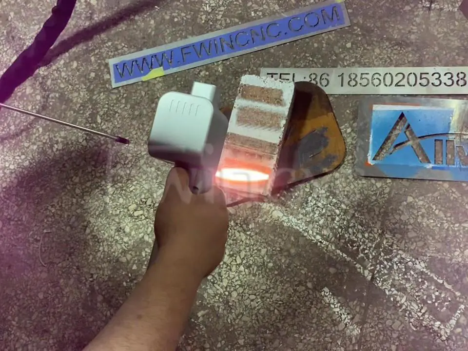 200w fwincnc pulsed laser cleaning machine brick painting