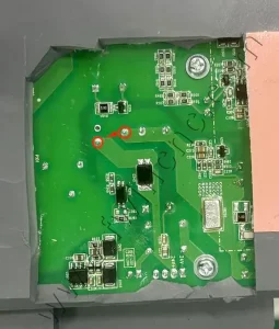 Short-circuit soldering on fiber laser power supply PCB during repair