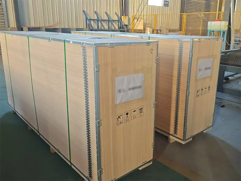 Professional export wooden crate packaging for CNC plasma and laser machines