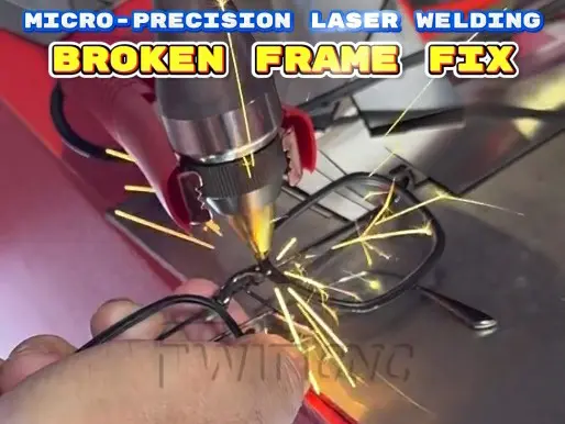 Micro-Precision pulsed Laser spot Welding machine Broken Frame Fix