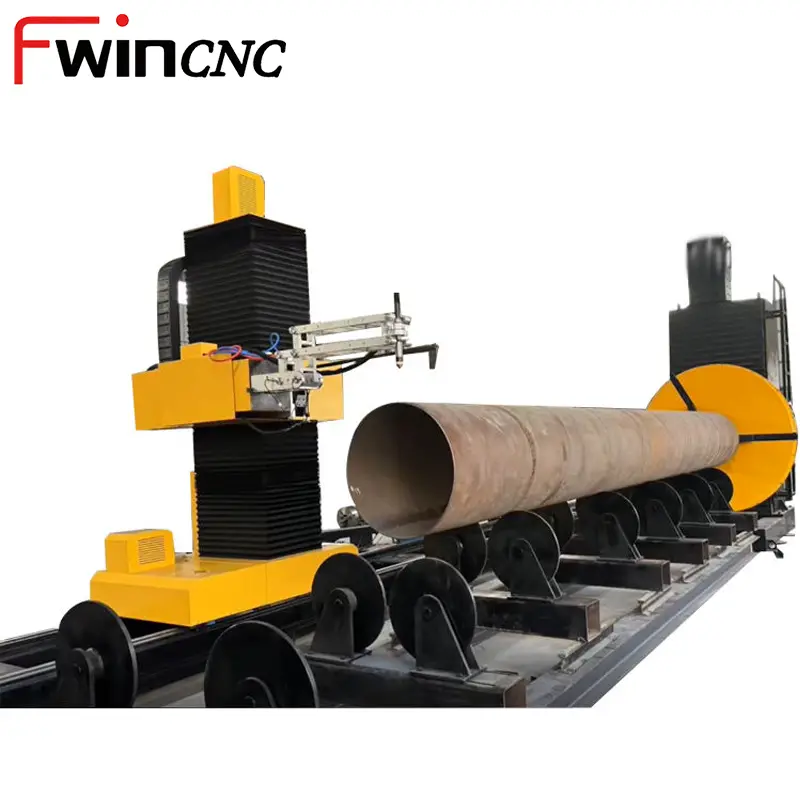 pipe cutting machine for large-diameter